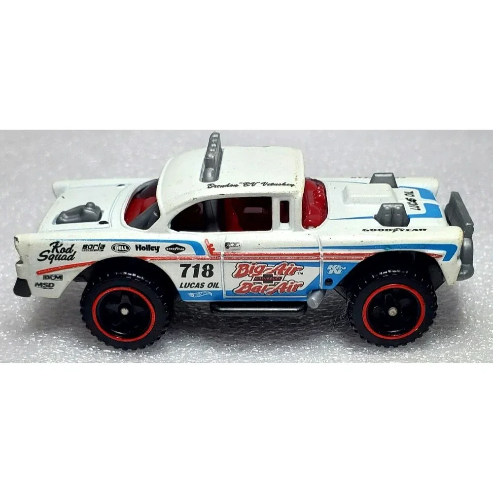 Hot Wheels 2019 Chevy Big Air Bel Air Blue White Race Car Diecast Loose Lot